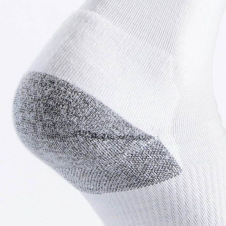 Picture of our fine needle work on these performance socks. Showing every detail matters.