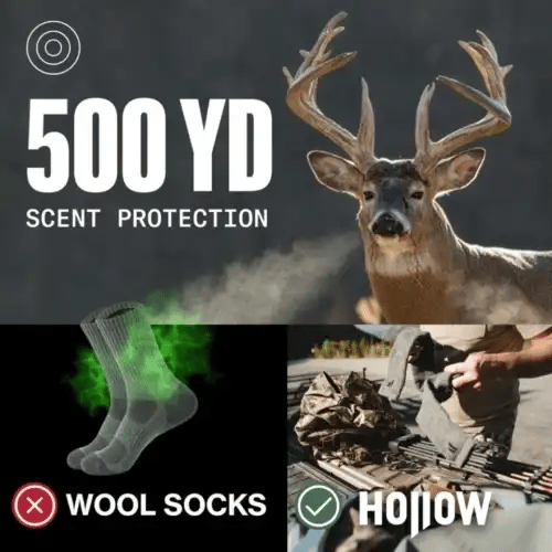 Showing the odor control our alpaca socks have