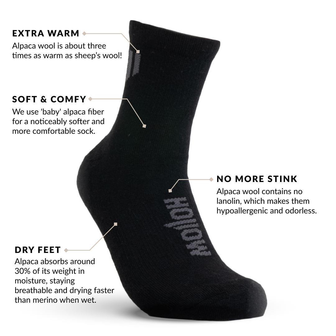 Alpaca ankle socks benefits