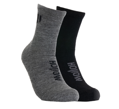 Black alpaca ankle socks
