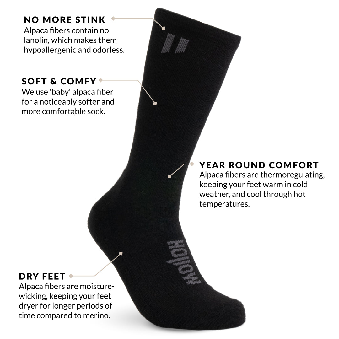 Crew Socks | Hollow Performance Alpaca Socks – Hollow Socks