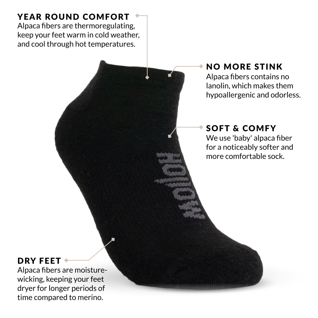 Lightweight Ski & Snowboard Socks, Premium Alpaca Wool