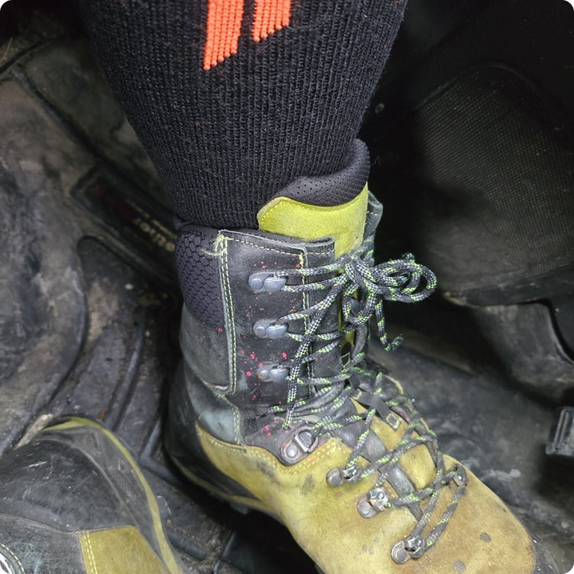 Hollow Hunt Socks worn by a REAL customer