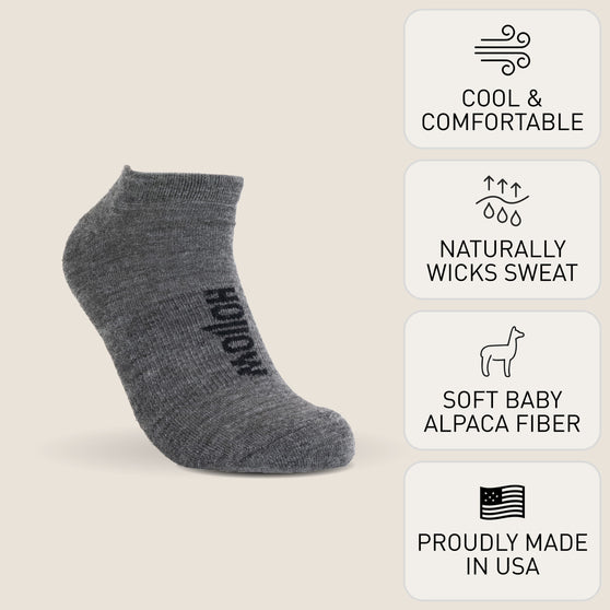 Hollow No-Show Socks - Black / Large Hollow No-Show Socks - Black / Large