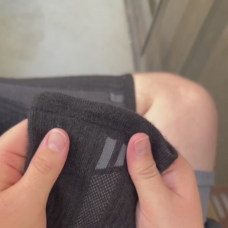 Hollow alpaca compression sock softness and flexibility